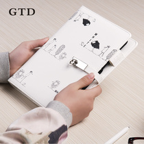 gtd hand book loose-leaf reading notebook thick record book simple literary fashion college students a5 notebook portable a5 notebook portable a6 creative Korean hipster student diary female girl