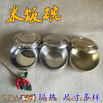 Stainless steel double Rice Bowl Baby Bowl double insulation rice bowl Korean cuisine Korean Barbecue Bowl tableware
