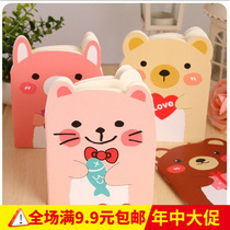 Japan-ROK creative stationery cute little bear animal Benko notepad to sign this work manual memo wholesale