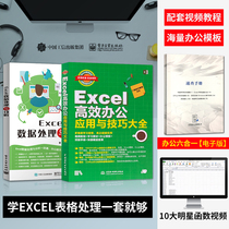 excel tutorial books Excel data processing and analysis efficient office applications and skills Daquan spreadsheet making excel function formula office computer office