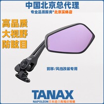 Japan imported TANAX motorcycle calf electric vehicle modified wide-angle anti-dazzling rearview mirror AEX7