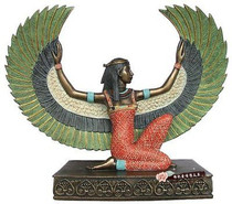 Egyptian mythological figures ornaments crafts wing Isis goddess statue home decorations
