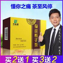 Wansongtang chicory Gardenia tea Pueraria Pueraria double tea Crimson high orange red chicory root light bamboo leaf tea health tea bag