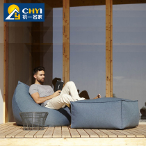 Outdoor lazy sofa bean bag bedroom balcony casual waterproof recliner small apartment single sofa tatami bean bag