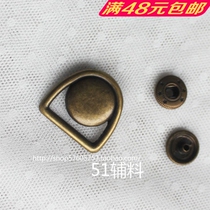 Ancient bronze color minimalist side corner triple buckle buckle special handmade diy cloth art bag bag with accessories discounted clear cabin