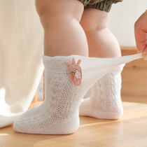 Summer new childrens socks breathable mesh baby socks dispensing non-slip baby socks boneless newborn socks