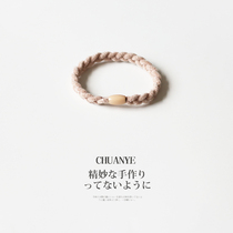 Kawano basic leather band female tie head Net Red new simple hair rope Japanese and Korean temperament high bullet rope Hairband advanced