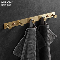 Punch-free 304 Stainless Steel Hook Hung Clothes Hook Bathroom Hook Wall Hook Kitchen Pendant Wardrobe Hyun Guan Guan
