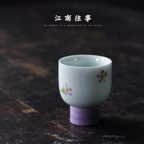 Tea Tao Cup Ceramic Gongfu Tea with small single cup Tea Cup Handpainted home Small Number of Tea Tea Ladies Smelling Cups