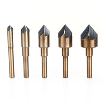 5pcs 5 Flute 82 Degree Countersink Drill Bit Set Hight Speed