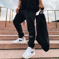 fg essentials fog fear of god double thread reflective plus velvet drawstring casual pants pants tide