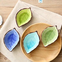 Vegetable Dish Flower Type Popular Early Dining Shop Sauce set of lotus leaf edge 2019 Shape Ceramic Small Saucer Fast Food