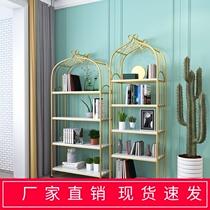  Nordic solid wood shelf Living room bookshelf Bedroom storage rack Floor-to-ceiling modern minimalist partition shelf Flower rack