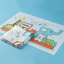 mdb disposable placemats for baby portable out children placemats waterproof and oil-proof foldable table mats 30 pieces