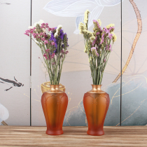 Pure copper glazed vase Buddha Former supply of Buddha flowers Home for Guanyin Caishen Lotus Buddhist Hall of Flowers