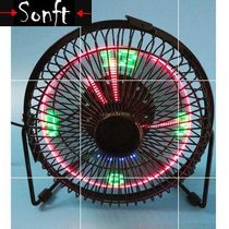 Hot Multifunctional USB LED Fan 6 Portable 360 Degree Rotati