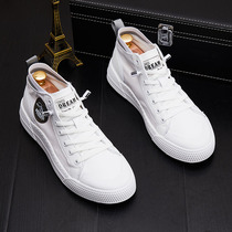 Tide brand 2020 Summer new Korean version of white high shoes male students Joker casual shoes mens trendy shoes trend Board Shoes