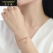 Fakaman 18K gold bracelet female niche design rose gold gold bracelet 2021 new gift to girlfriend