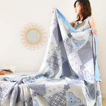 Lunch break blanket Cotton gauze quilt Summer towel quilt Single double blanket sheet Adult breathable air conditioning quilt