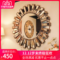 Toilet Bathroom Mirror Nordic Bathroom Mirror Living Room Genguan Decorative Mirror Wall-mounted Creative Dining Side Mirror North American House