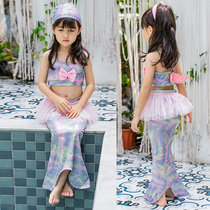 ins Korean girl swimsuit mermaid tail Princess baby catwalk swimming five-piece set split hot spring catwalk