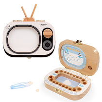 Childrens baby teeth storage box box for teeth to put photos Fetal hair umbilical cord teeth storage baby teeth memorial box Girl boy