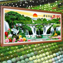Shanshui 5D Crystal Diamond painting full of diamond masonry living room point stick drill cross stitch new large bedroom scenery