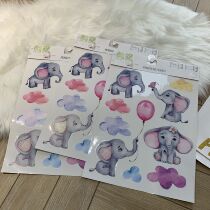 A cute and cute cartoon glass sticker