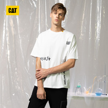 CAT Carter 2021 Summer new T-shirt Male Loose Art Character Printed Round Collar Short Sleeve T-Shirt Special Cabinet Identical