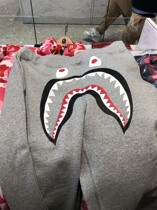 Japan Kyoto BAPE mens casual pants big shark LOGO long pants