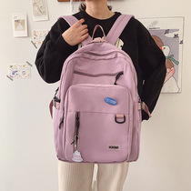 2021 new schoolbag female Korean version of ins style high school students backpack junior high school campus large capacity Travel Backpack