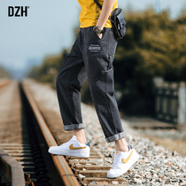 Mens pants autumn 2021 new jeans mens fashion brand loose straight tube Korean fashion casual pants trousers men