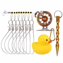Manufacturer Luya fish lock buckle with small yellow duck floating live fish buckle floating shake wheel fish buckle fish lock live fish buckle