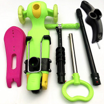 Childrens scooter accessories steering children 3 wheels three four in one front and rear hand push lifter parts spring handle