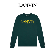 LANVIN Langfan official flagship store Mens solid color classic jumper casual sweater