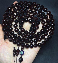 Indias new leaflet rosewood buddha beads bracelet 10 old material Gold Star glass bottom high oil-dense demolition house material rosary