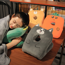 Student special afternoon rest sleeping pillow sleeping pillow sleeping artifact nap pillow office classroom small pillow small single double sided