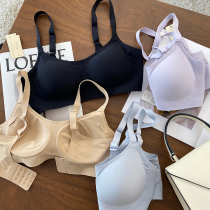 Giant comfortable self-retention recommended 3D incognito jelly latex underwear Soft waxy non-rimmed milk gathering bra