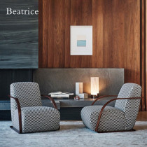 Italian minimalist leisure reclining chair Fendi with the same creative designer home chair backrest negotiation chair balcony single