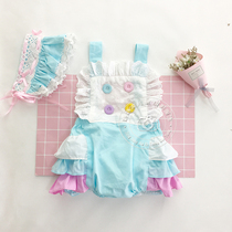 Quiet Home Custom New Children Photography Clothing 100 Days Old Korean Version Fresh Bright Color Back Strap Pants