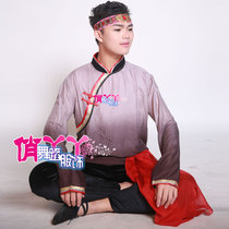 Clear stock of mens chopsticks dance Mongolian dance costume dance clothes desert Mongolian dance costume show boys