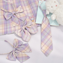 Original Mori tribe Daisy jk dress flat corner feather root bow tie free tie jk with cute girlfriends accessories