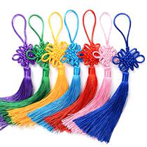 Traditional Chinese knot pendant Phnom Penh Line Festival Special Handicraft Gift diy Tassel Spike Pendant