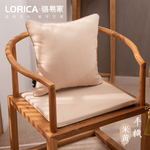 Chinese Tea Chair Cushion All Season Cotton Linen Pillow Solid Wood Tea Table Dining Chair Son Red Wood Sofa Taiko Circle Chair Seat Cushion