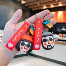 This killer is not too cold lovers creative cartoon lovers Bag Pendant Paparazzi Gift car hanging accessories Key buttons