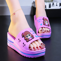 Korean cartoon sexy red lip tide new non-slip home womens outdoor fashion cool drag indoor thick bottom slippers