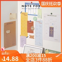 NOTE FOR wall stickers poster set 100 days countdown ins schedule week planning time management record