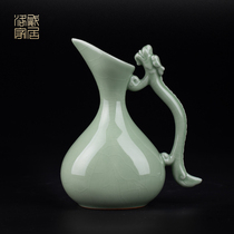 Lowe celadon liquor dispenser small wine pot ceramic personality creative decanter Chinese household antique wine pourer