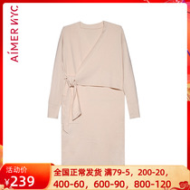 AIMER NYC loves Murnomad Handmaid State Wind Home Sleeping Dress Woman Long Sleeve Warm Sleeping Dress