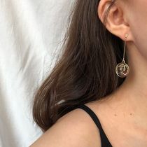 Retro portrait coin earrings zircon earrings earrings female